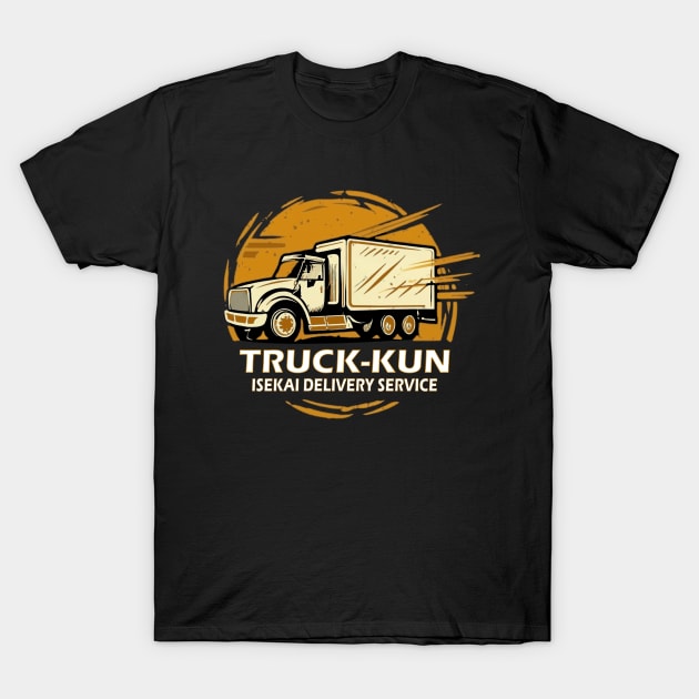 Anime meme Isekai Truck-Kun Isekai delivery service retro vintage OTAKU TEE T-Shirt by NIKA13